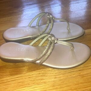 Italian Shoemakers Champagne Strappy Sandals
